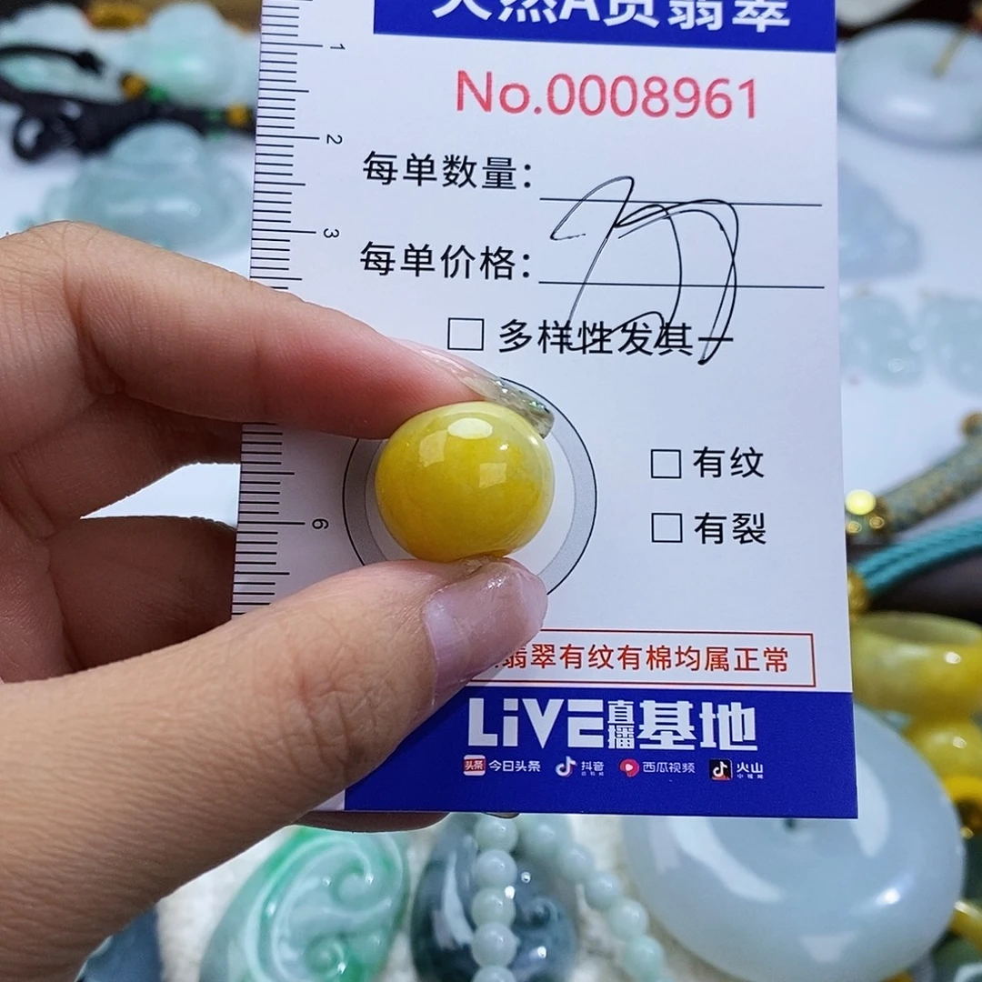 翡翠未镶嵌颈饰8961