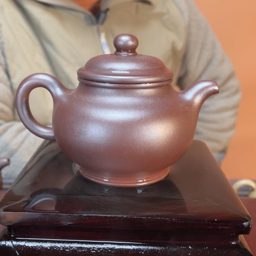 紫砂茶壶高端200cc紫泥高温掇只