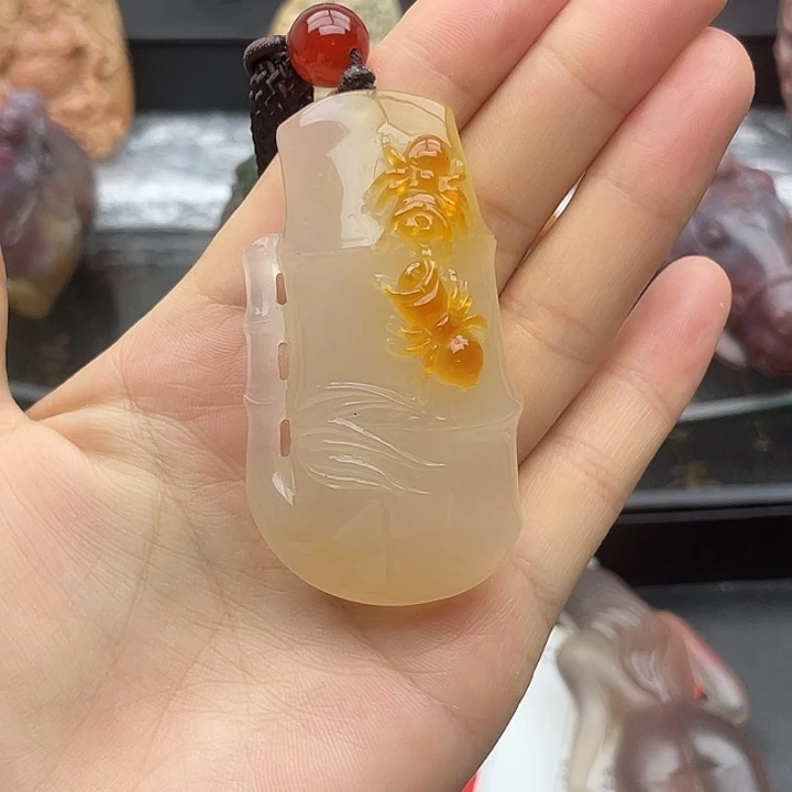 玛瑙/玉髓未镶嵌手把件