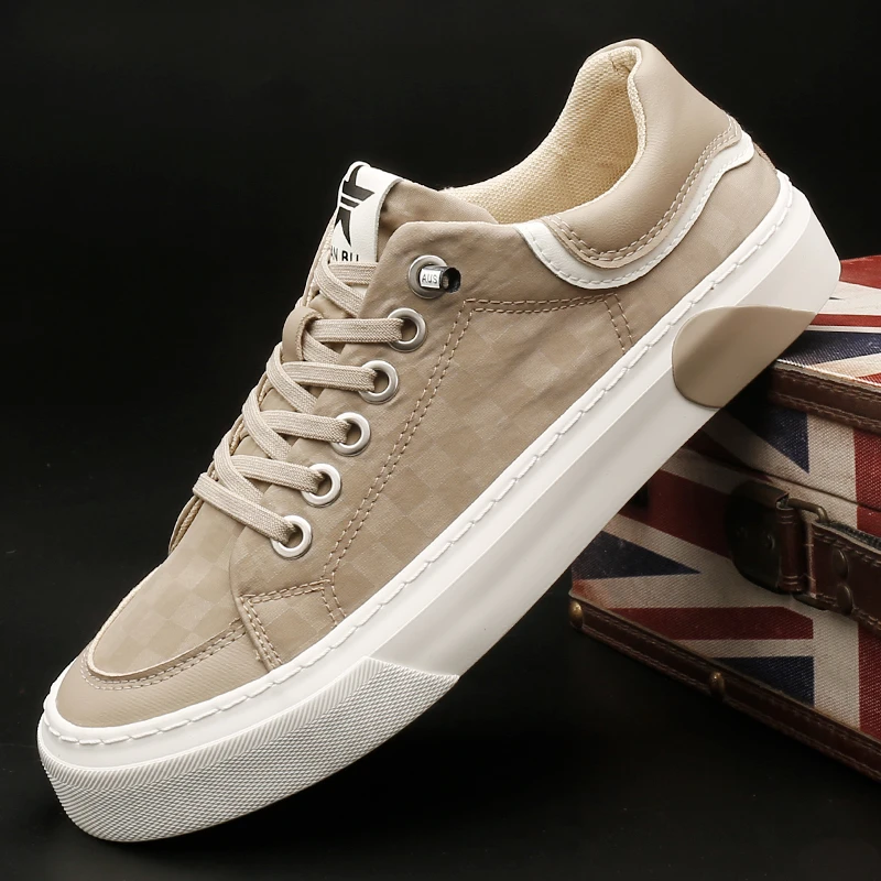 25147 男士春季百搭鞋子复古休闲帆布鞋韩版时尚春夏板鞋透气男鞋