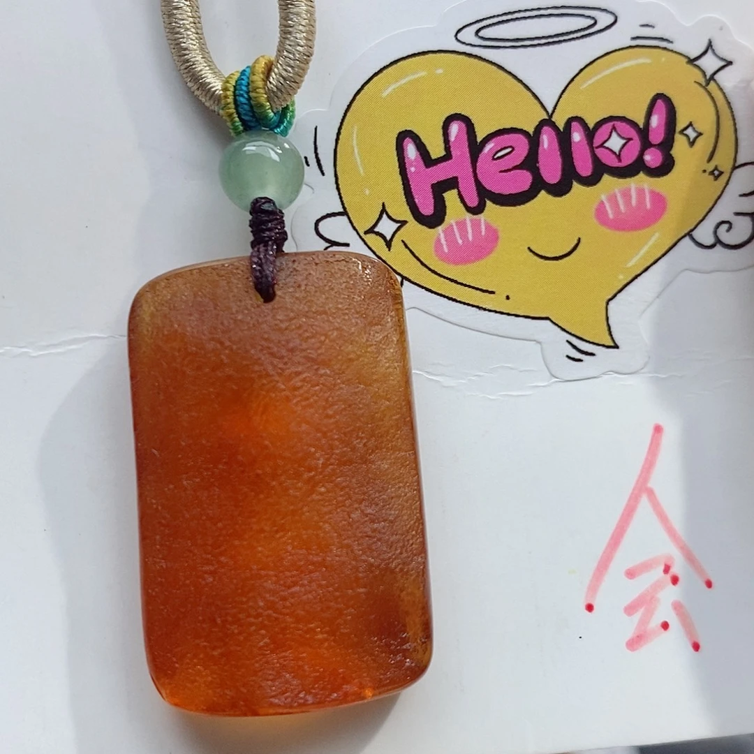 琥珀未镶嵌珠宝奇石蜜蜡吊坠