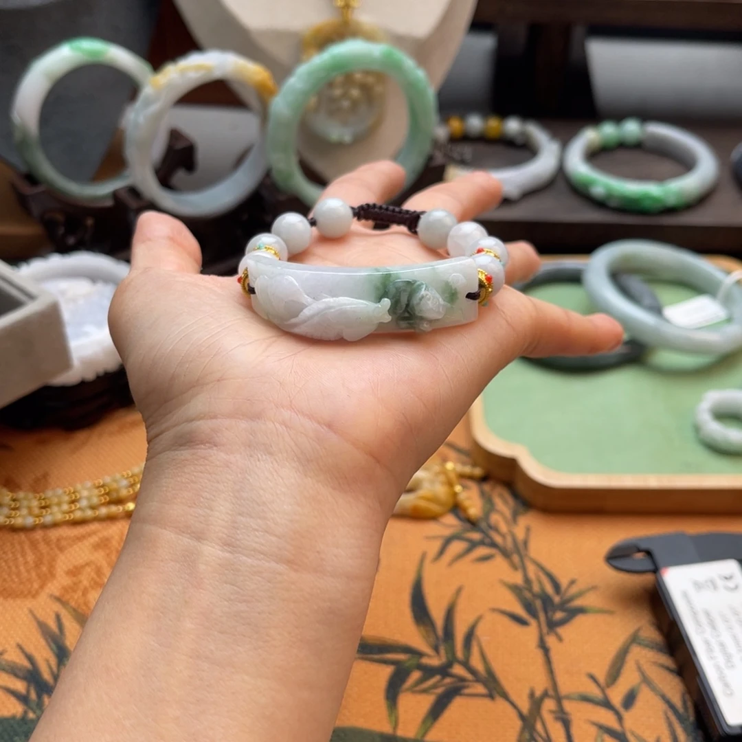 翡翠未镶嵌手链手链