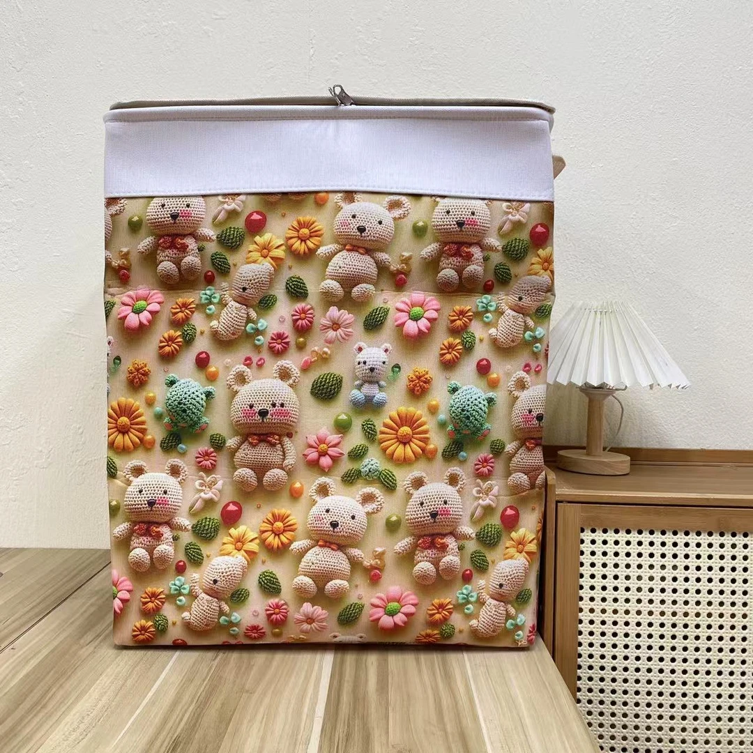 【50X40X60高】毛线熊5D拉链款微瑕一百二十升收纳筐