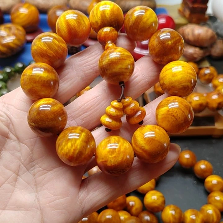 松木张**i琥珀木手串黄油闪电2.0尺寸