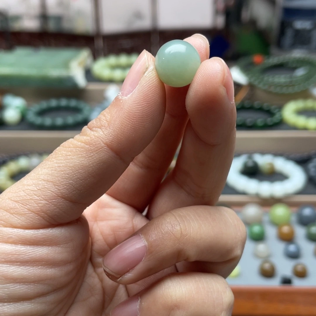 和田玉单珠12未镶嵌