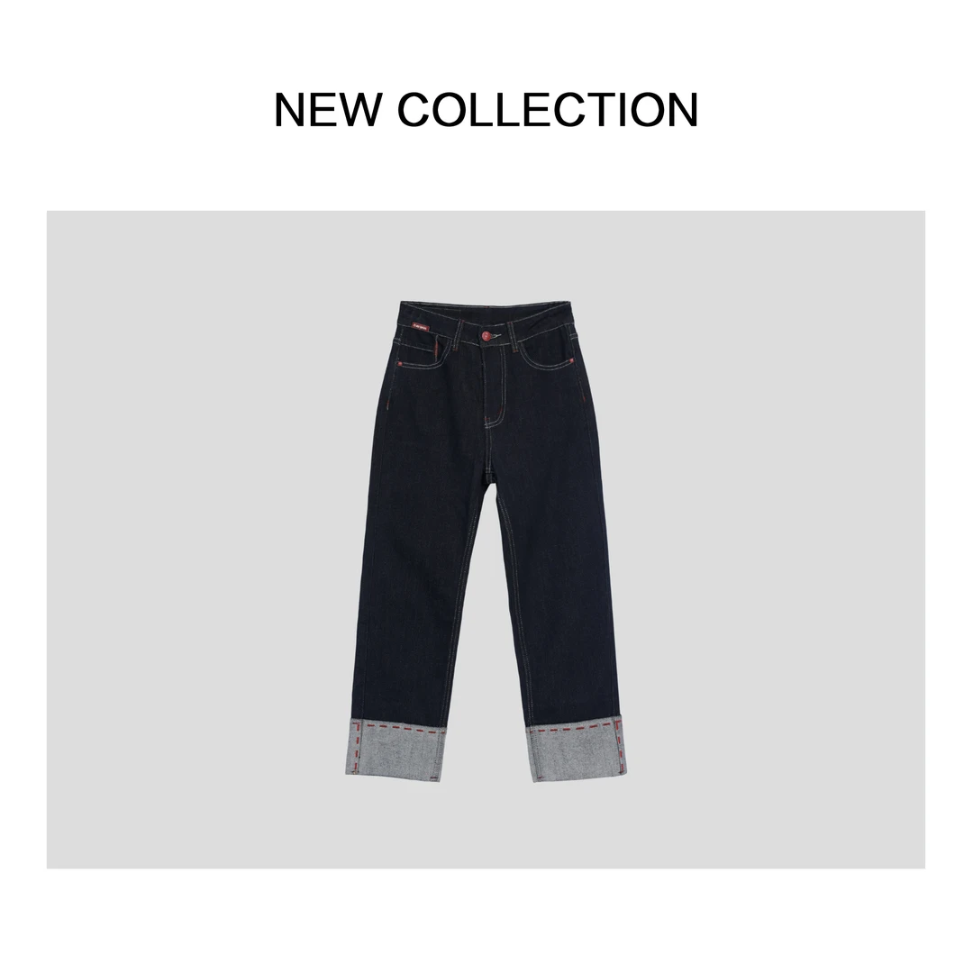 【小依专享】新款休闲直筒九分裤 K351307BD-1307