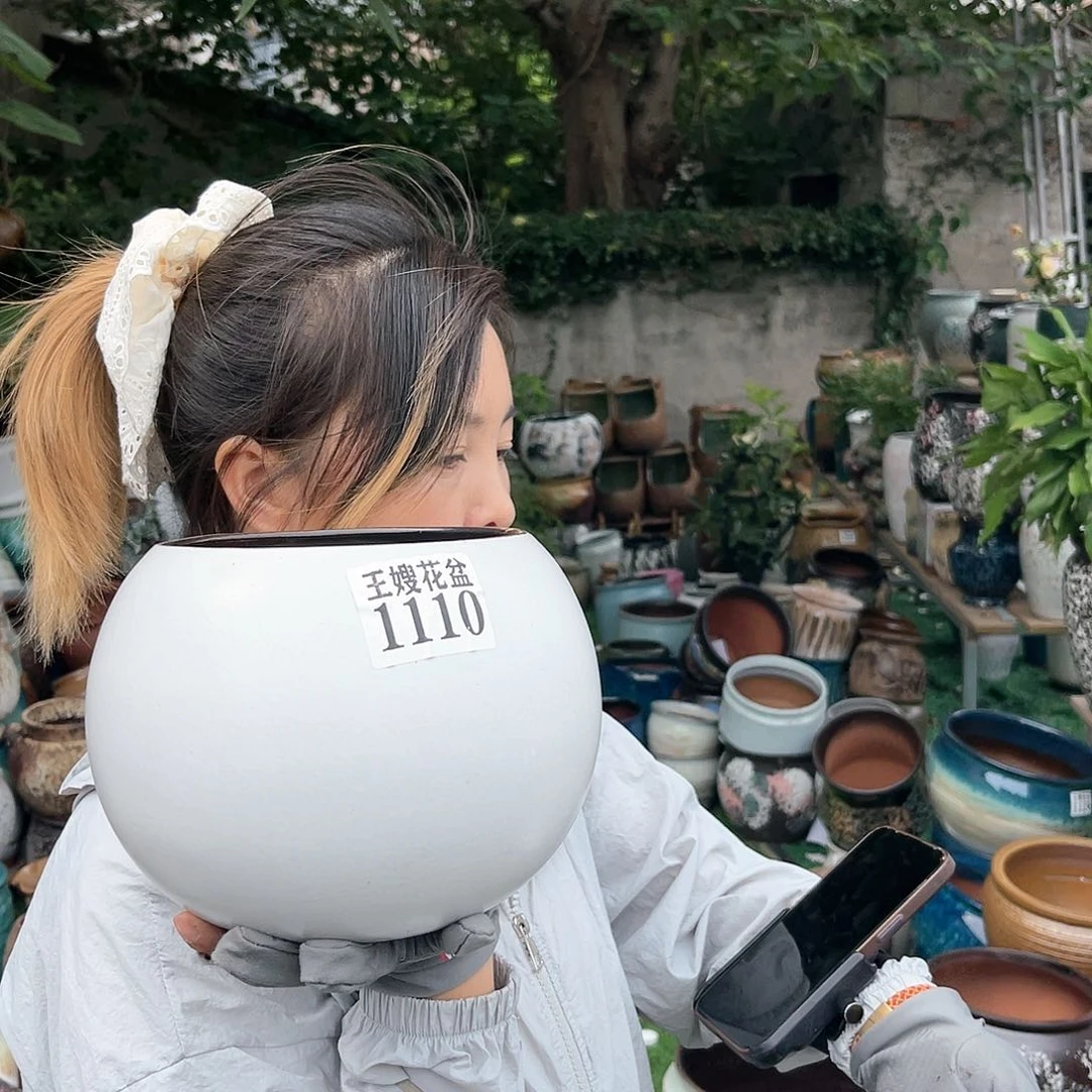 紫砂花盆王嫂花盆直播0528-1110高16口14