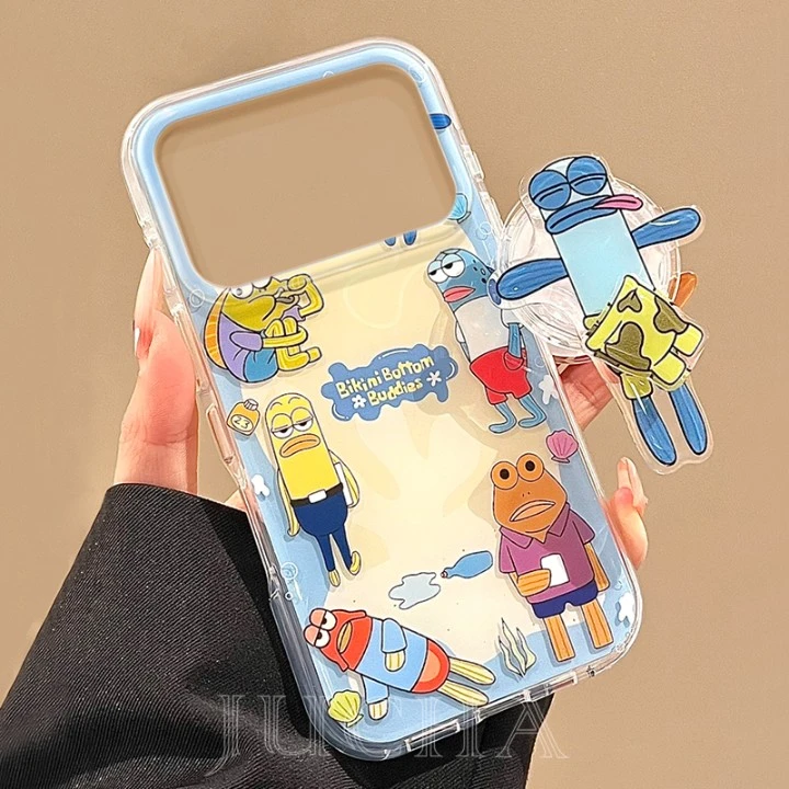 比奇堡小丑鱼适用苹果17AIR手机壳趣味卡通ip17promax全包保护套