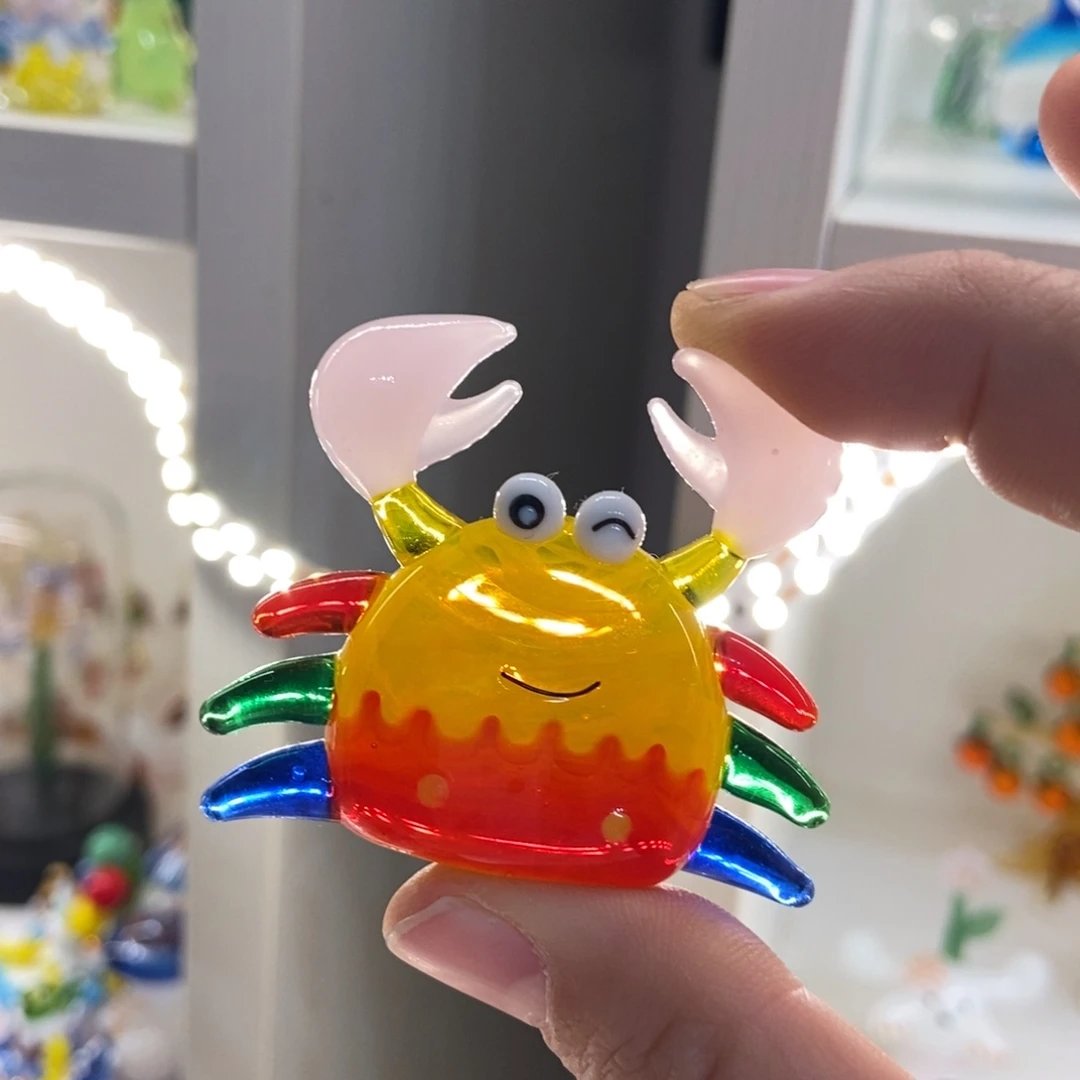 琉璃手工艺品粉色