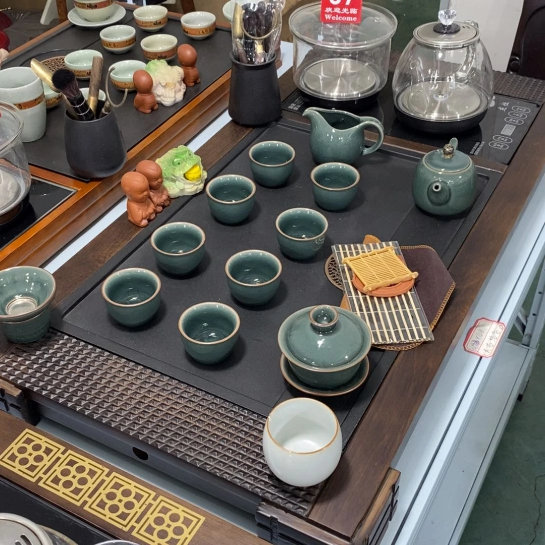 木石茶盘茶具套装