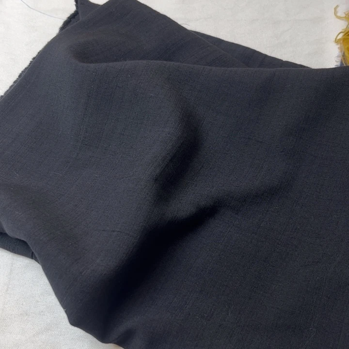 棉混纺黑色麻棉1米