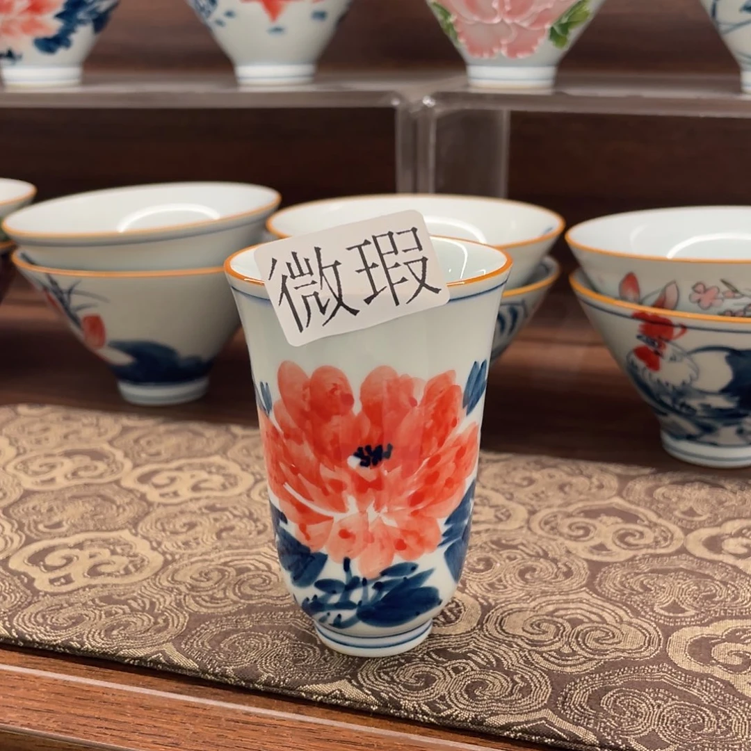 微瑕釉下彩纯手绘