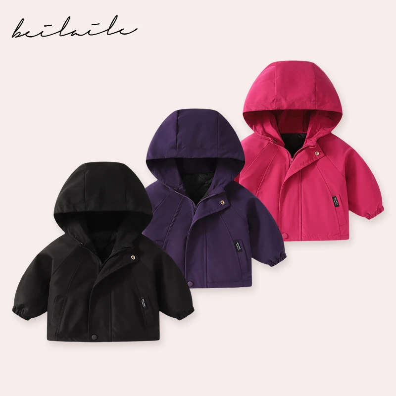 【加棉三防冲锋衣 小乐妈咪 】婴儿冬装宝宝小童休闲连帽外套i27