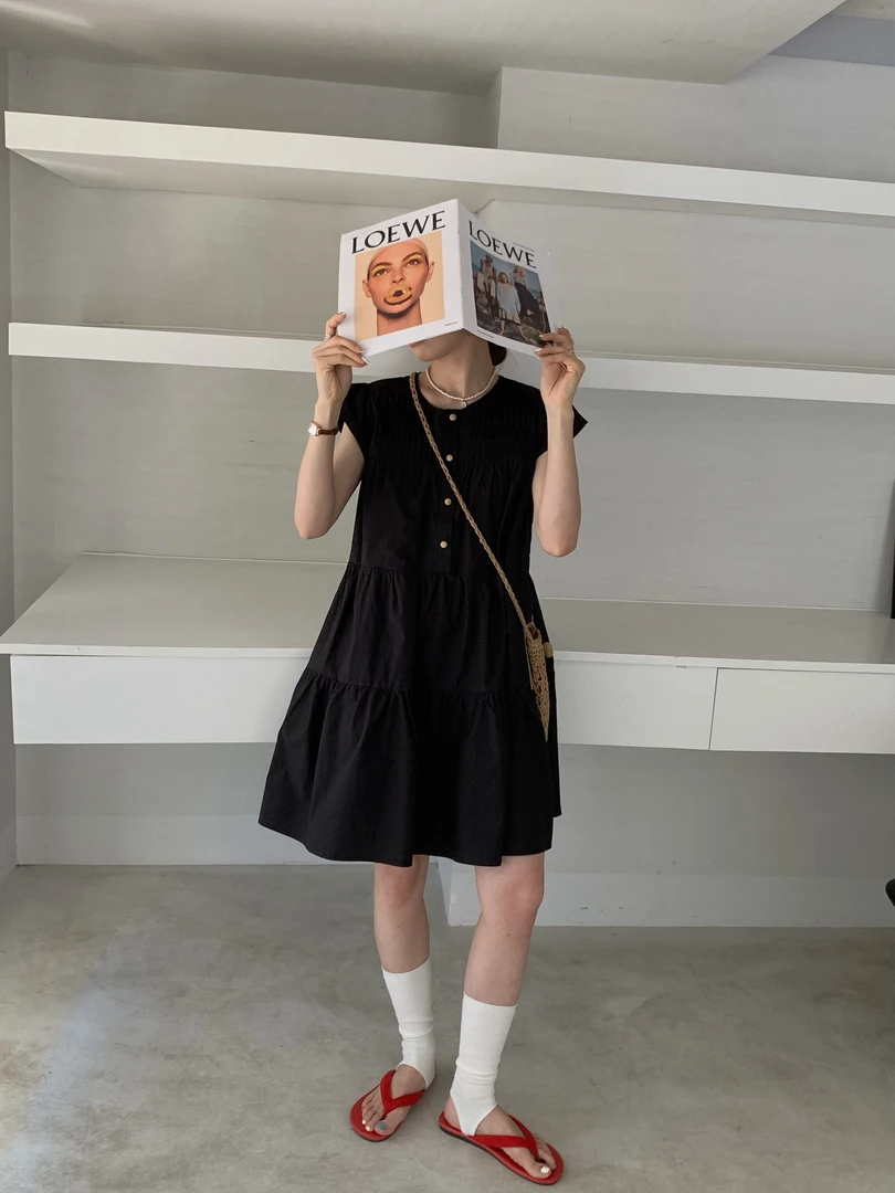 王姐专属-2025夏季新品甜美减龄显瘦连衣裙【约她-8155】