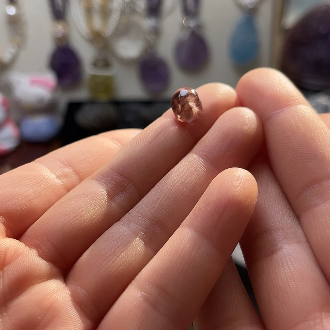 颈饰银S925镶嵌水晶远***5红兔毛23