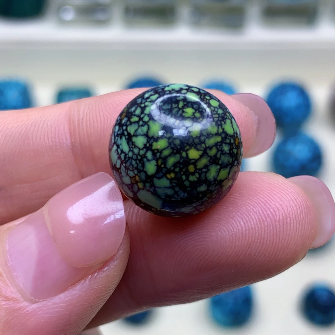 未镶嵌绿松石三彩随行