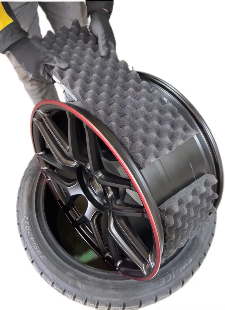 汽车轮毂静音海绵 汽车隔音棉 适用于245胎宽19寸轮毂以上4个轮子