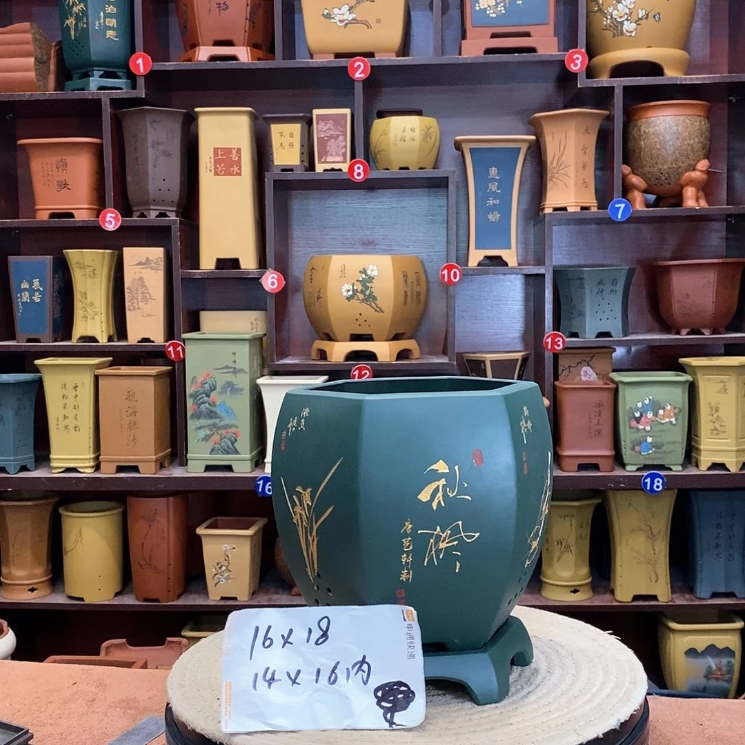 紫砂花盆紫砂花盆