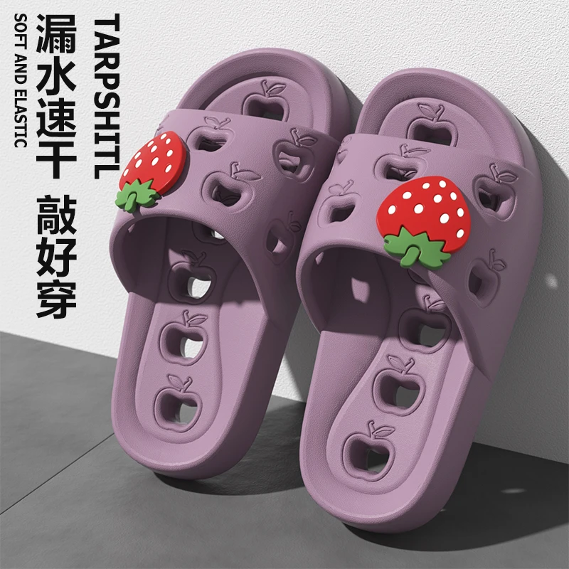 浴室洗澡凉拖鞋女夏季新款卡通居家卫生间防滑速干情侣室内拖鞋男