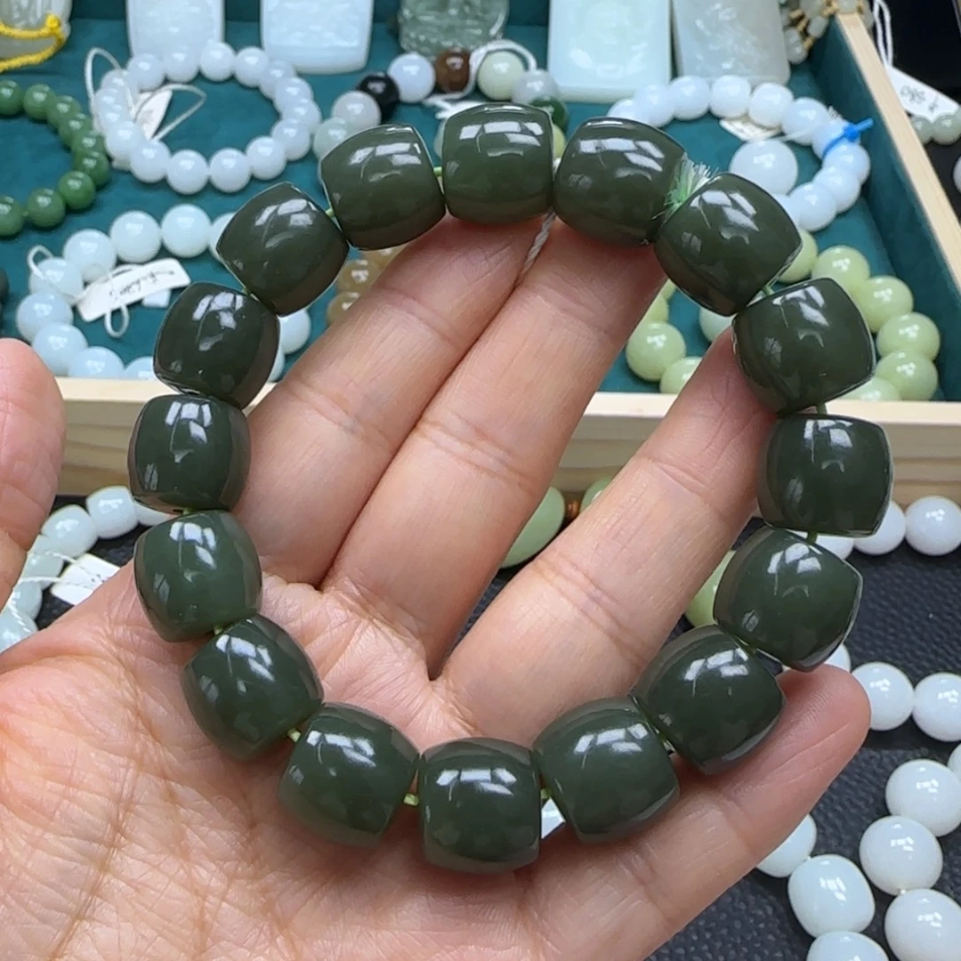 和田玉未镶嵌手链