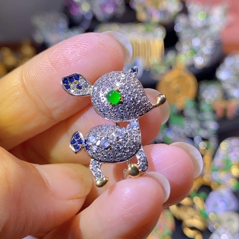 【闪购商品】银S925镶嵌挂件翡翠