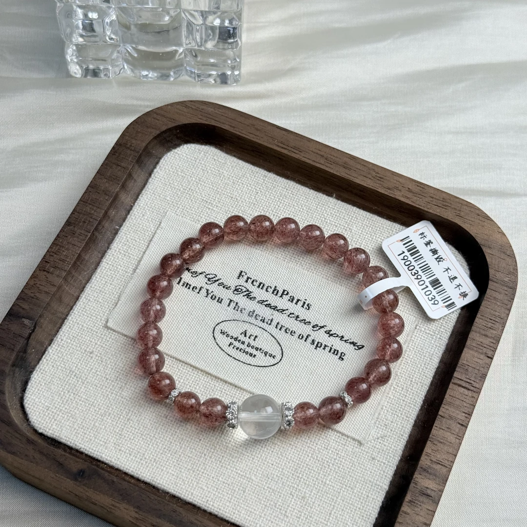 【灵动】木羽原创天然水晶手串 多样性发其一