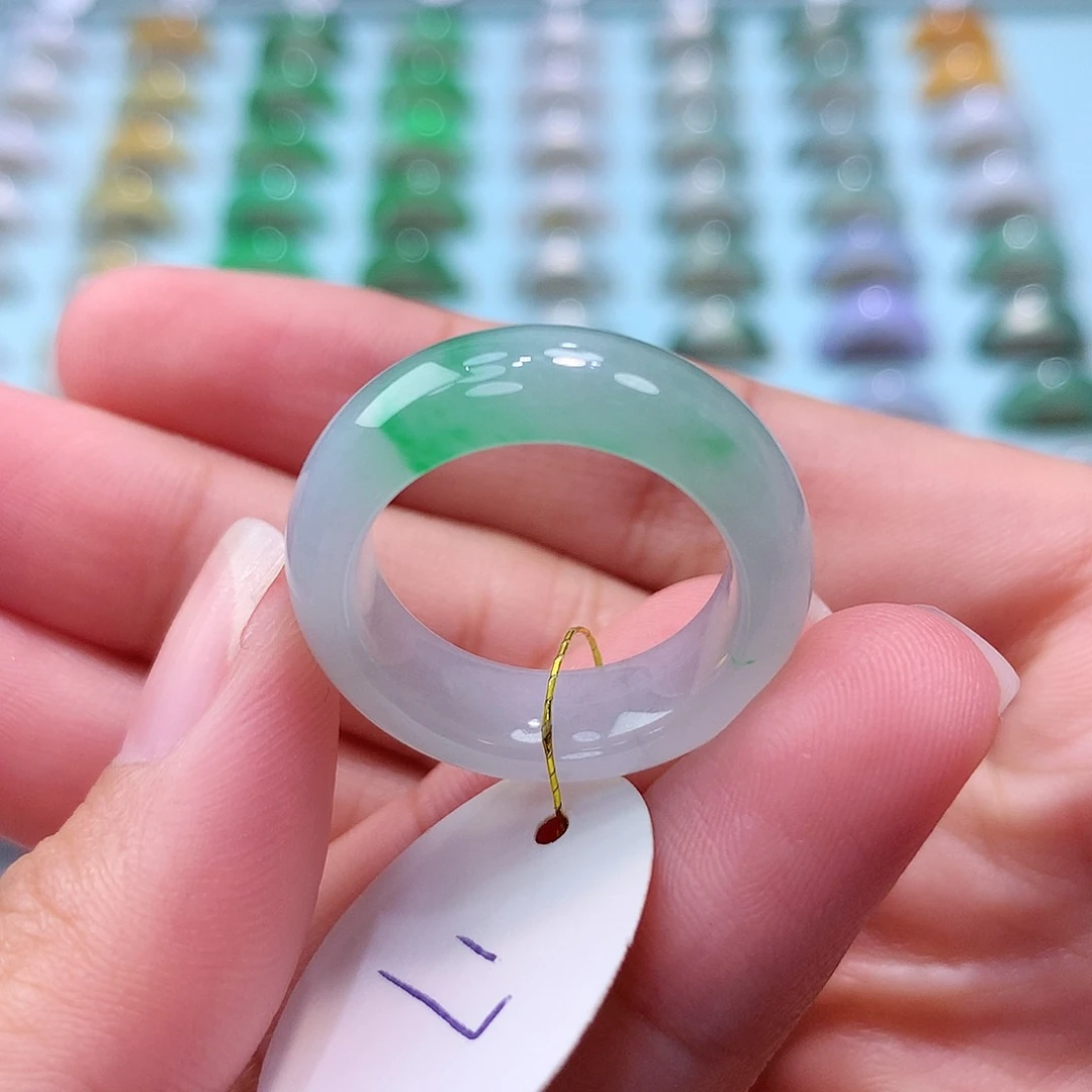 未镶嵌戒指翡翠17圈