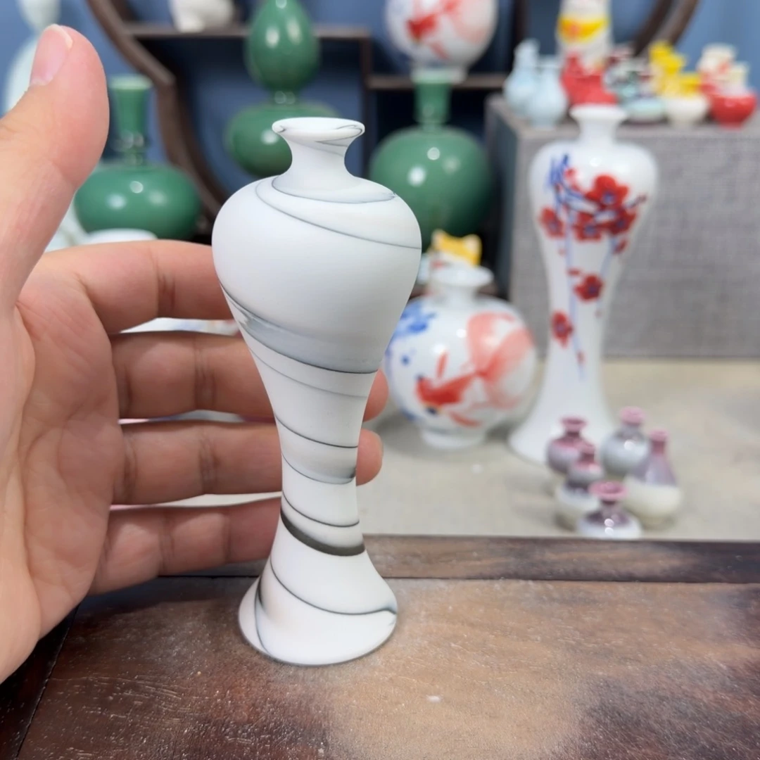 陶瓷手工小花器摆件
