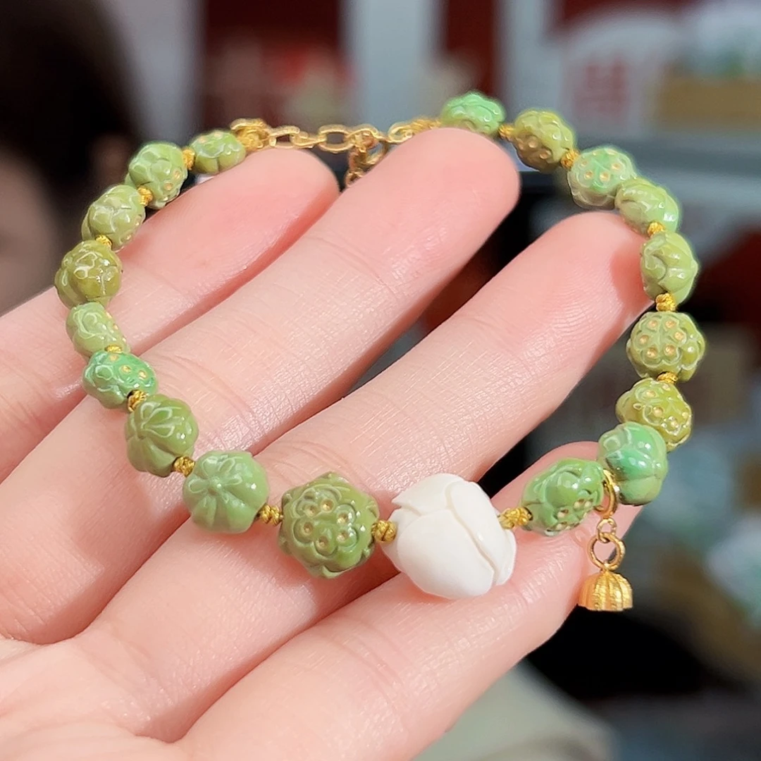 绿松石18K金镶嵌珠宝奇石