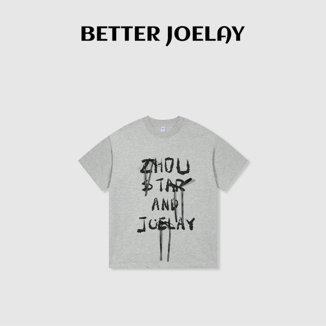 BETTER JOELAY-中版【周周小明星】时尚百搭短袖T恤休闲风ZZ3952