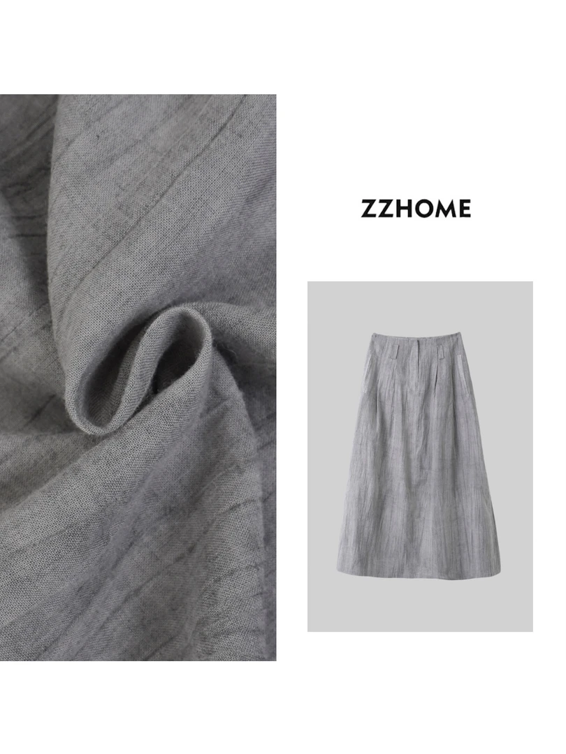 ZOZO HOME ｜炎夏限定炒色亚·麻轻薄夏季休闲凉爽时尚半裙q170751p