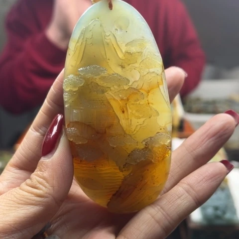 岫玉挂件未镶嵌挂件