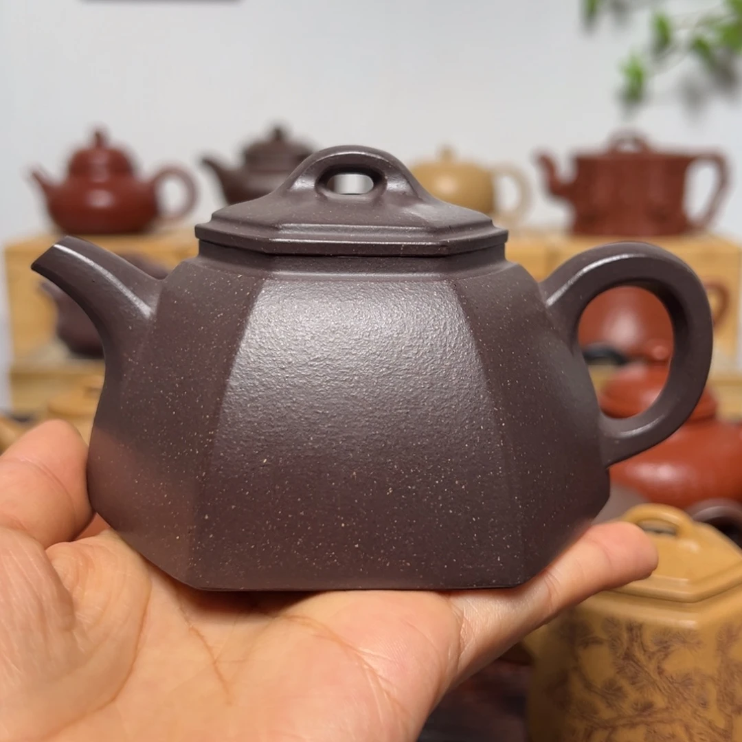 茶壶紫砂200cc全手工 天青泥