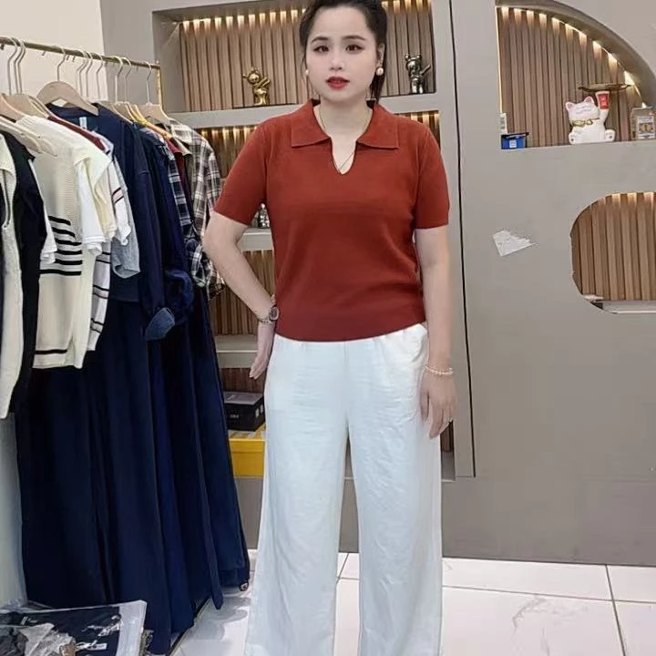 2025新款女装韩版修身显瘦针织上衣6187