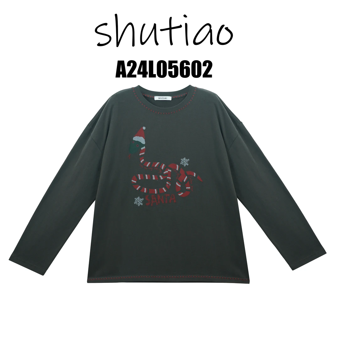 【SHUTIAO】2025春夏：新款小众设计款T恤A24L05602