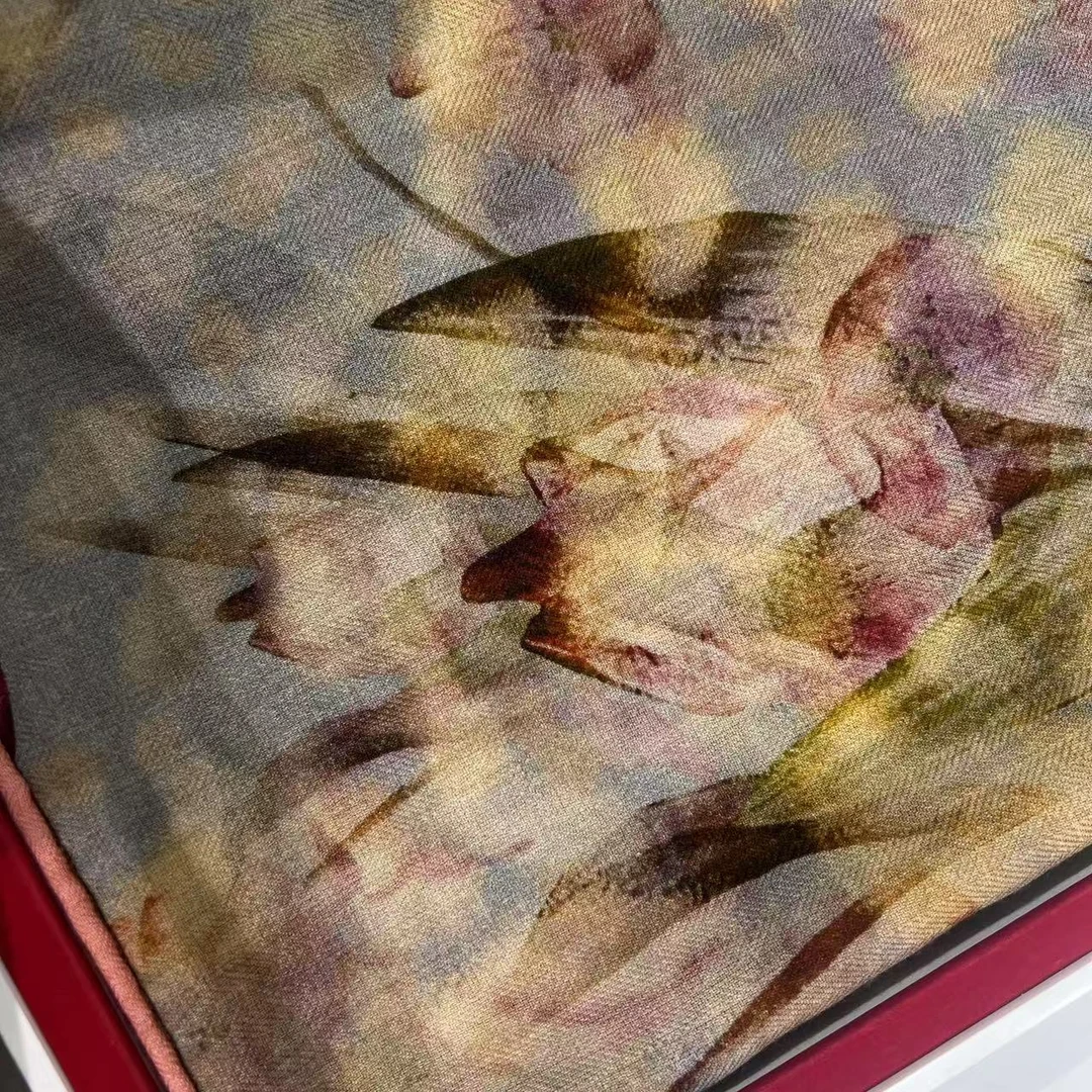 【140丝绒方巾-3136-SR-140】 135m围巾女士优雅