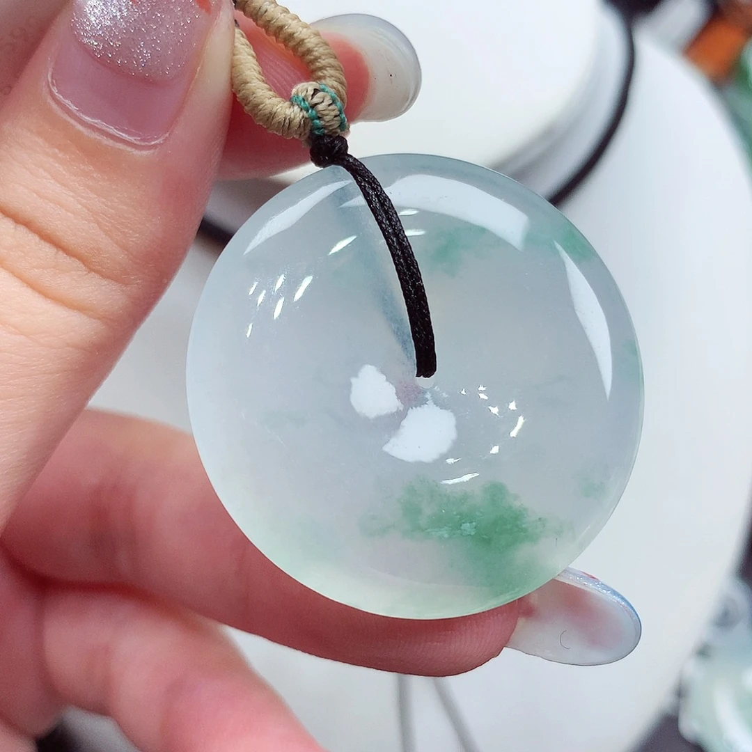 翡翠未镶嵌颈饰翡翠42，34.1/6