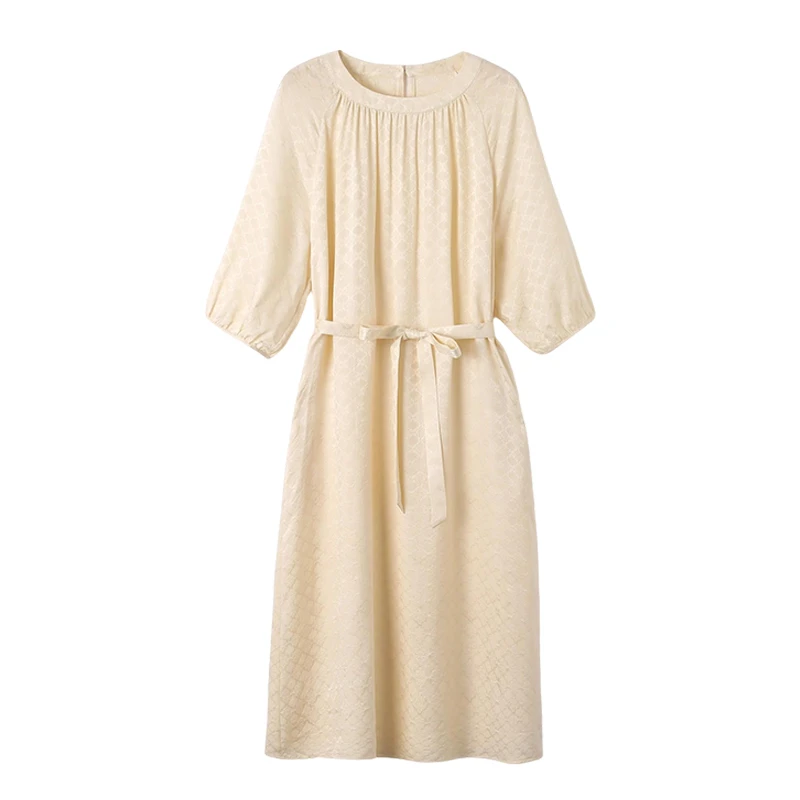 【桑蚕丝大W】夏季新款桑蚕丝连衣裙