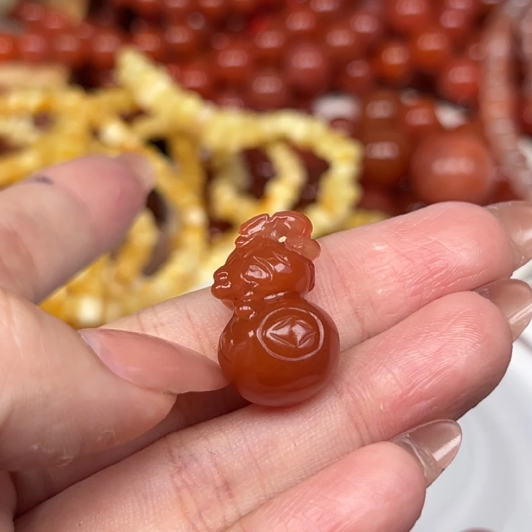 南红玛瑙未镶嵌吊坠(不含链)