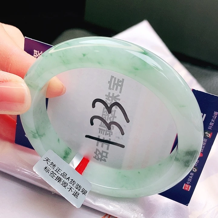 翡翠未镶嵌手镯缅甸天然a货翡翠手镯