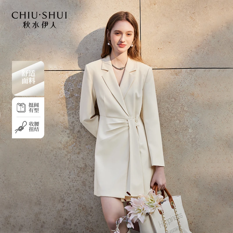 【丽公主】秋水伊人连衣裙气质西装裙625112B020159