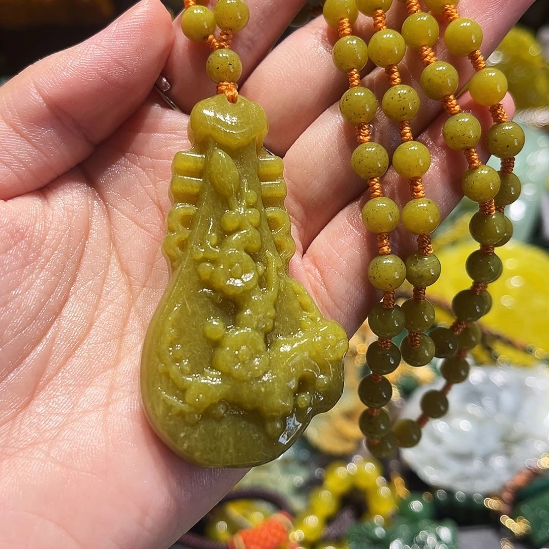未镶嵌岫玉毛衣链