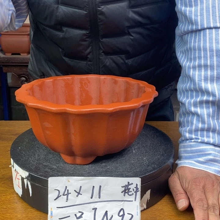 紫砂花盆货号一只JN92花