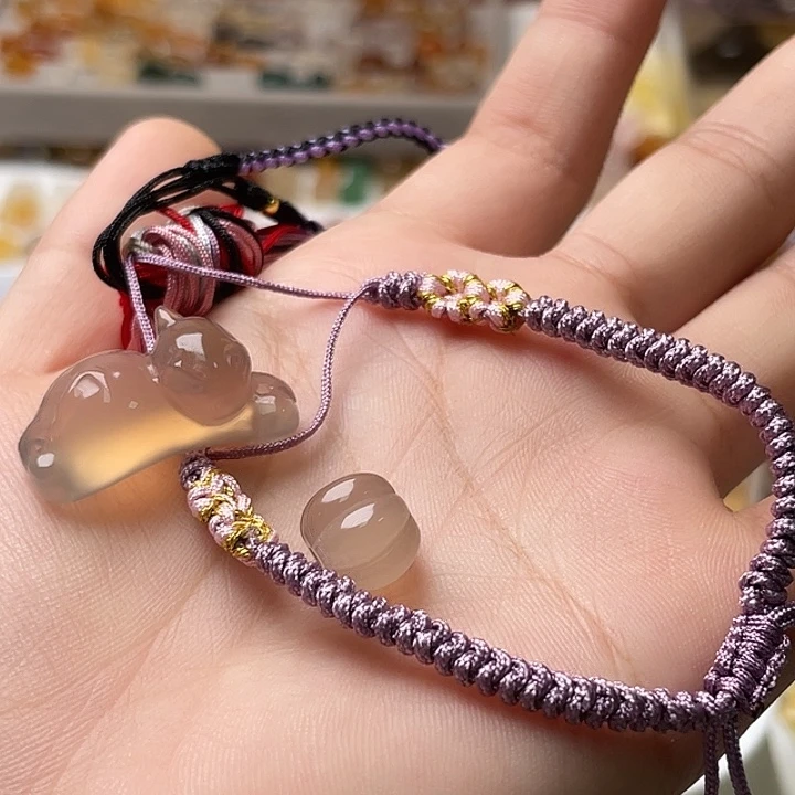 玛瑙/玉髓天然玛瑙趴趴猫家南瓜未镶嵌