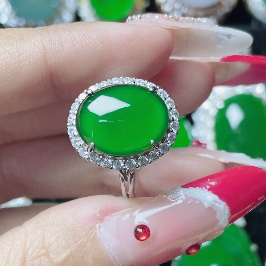 翡翠银S925镶嵌颈饰