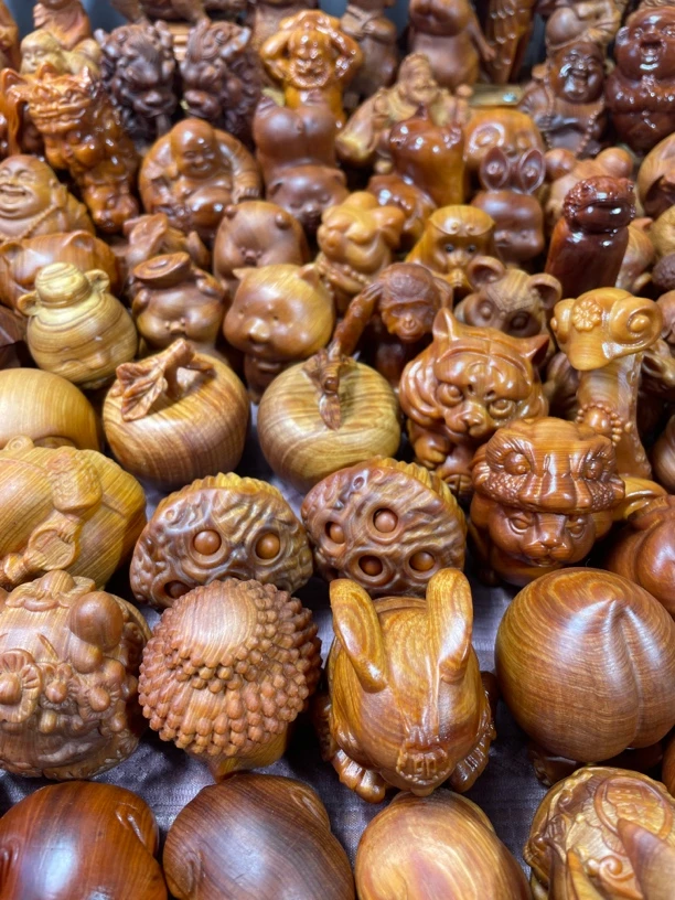 柏柏木雕刻手把件小摆件直播间选款