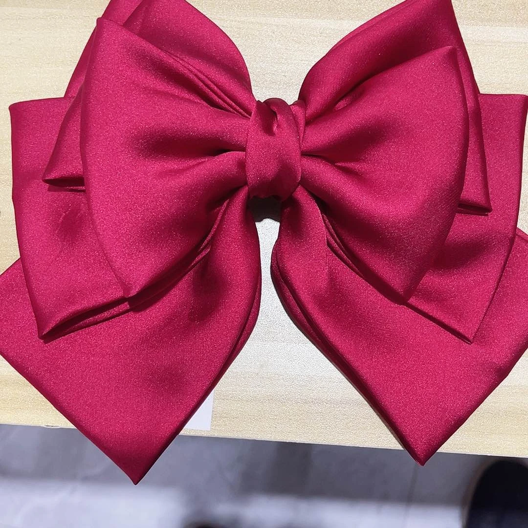 皮质铁合金蝴蝶结发夹