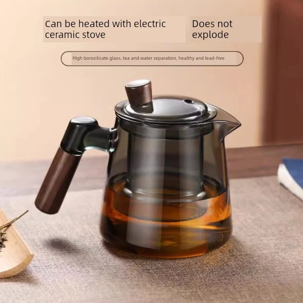 茶水分离煮茶壶单壶泡茶家用玻璃茶具耐高温过滤泡茶茶壶功夫沏茶