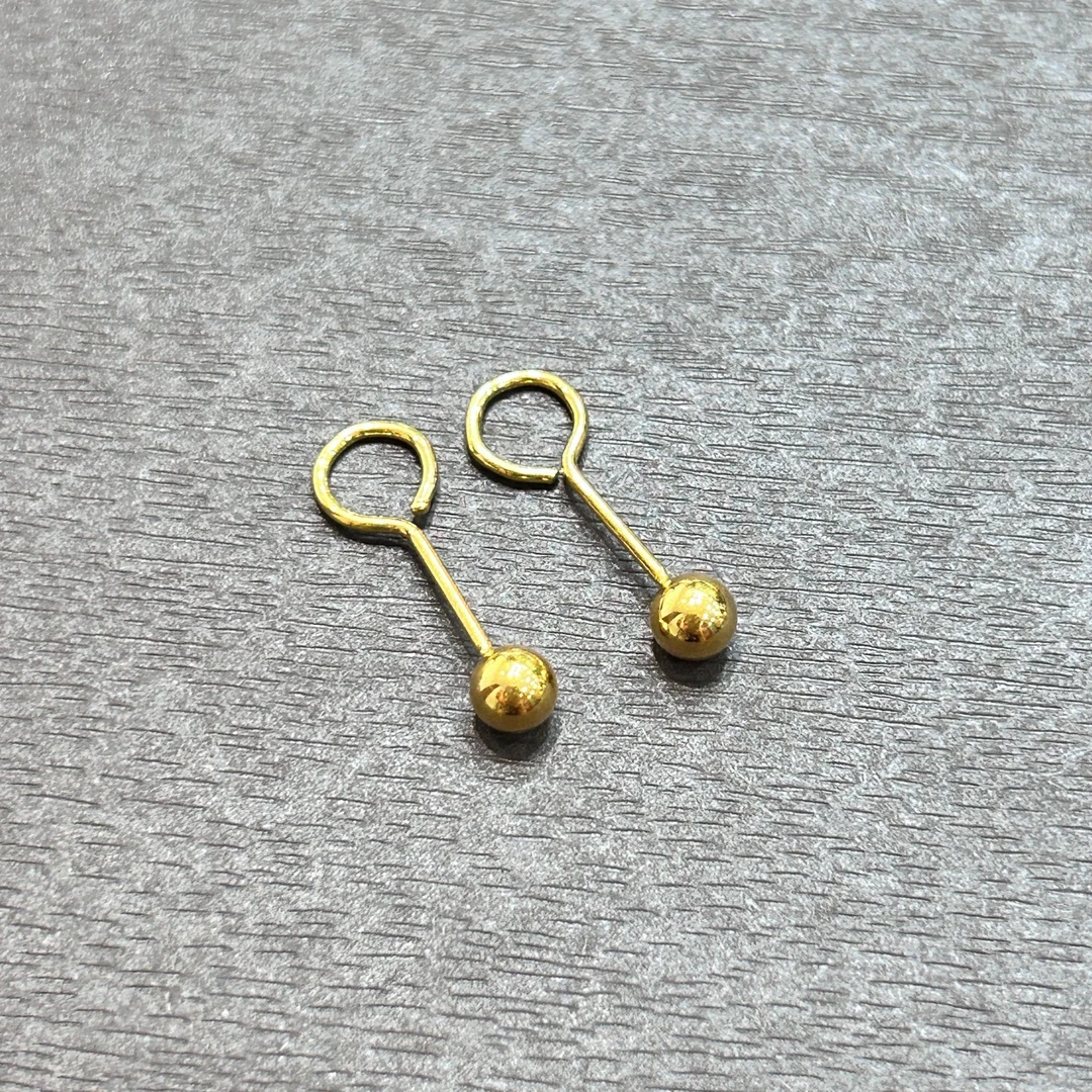 【店长专享】豆豆耳钉足金999投资金攒黄金ZBHJE637克重多退少补