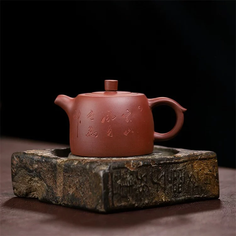 200ml±井栏壶紫泥紫砂壶礼品手工家用精品功夫茶具壶